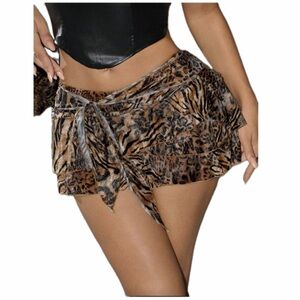 SHEIN Leopard Print Mini Skirt